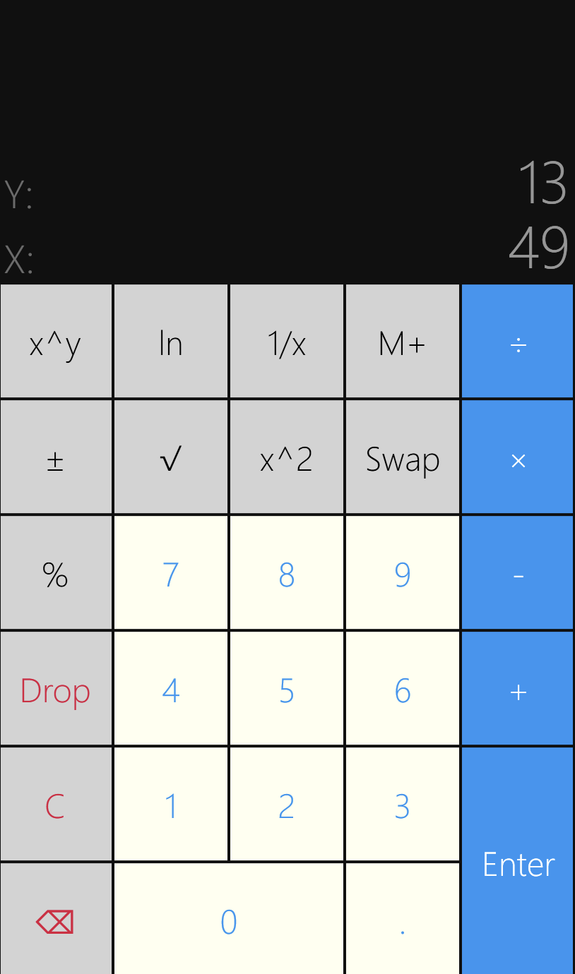 SimpleCalc screenshot